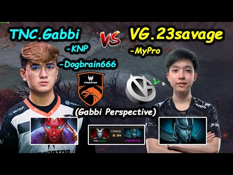 TNC Gabbi [Queen Of Pain] Mode MIDLANE vs VG 23savage PA EPIC GAME Dota 2 Perspective Pro Gameplay