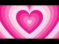 Pink Heart Background Screensaver Loop 1 Hour 1080p HD