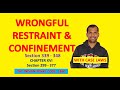 Wrongful Restraint And Wrongful Confinement Section 339 To 348 The Indian Penal Code 1860