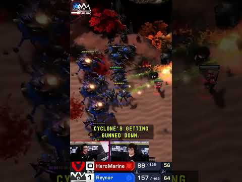 Reynor vs HeRoMaRinE - Destruction of Cyclones | #starcraft2