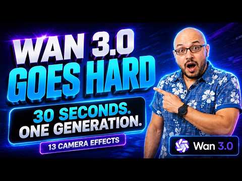 Wan 3.0 is INSANE - 30s, Multiple References & Camera Control