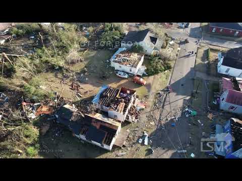 01-12-2023 Selma, AL  - Destruction from the Air - POV - POI of Damaged Structures