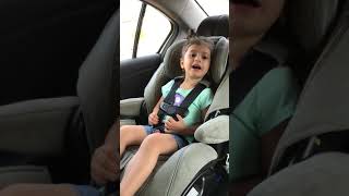 3 year old girl sings Coney Island by Barry Manilow