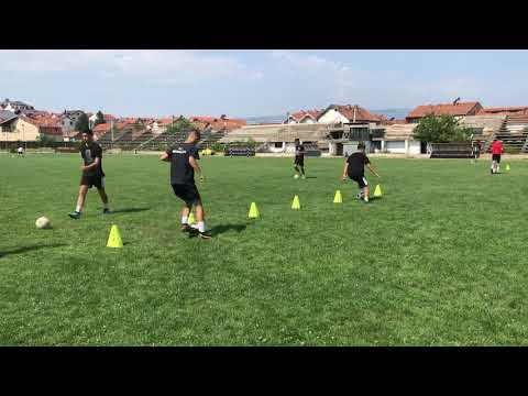 Slalom Drills Football Training | KF Kumanova Milano u16