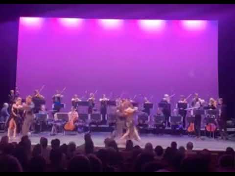  Ana Padron  and  Leonardo Sardella  are  dancing  to  a  tango  in  2019