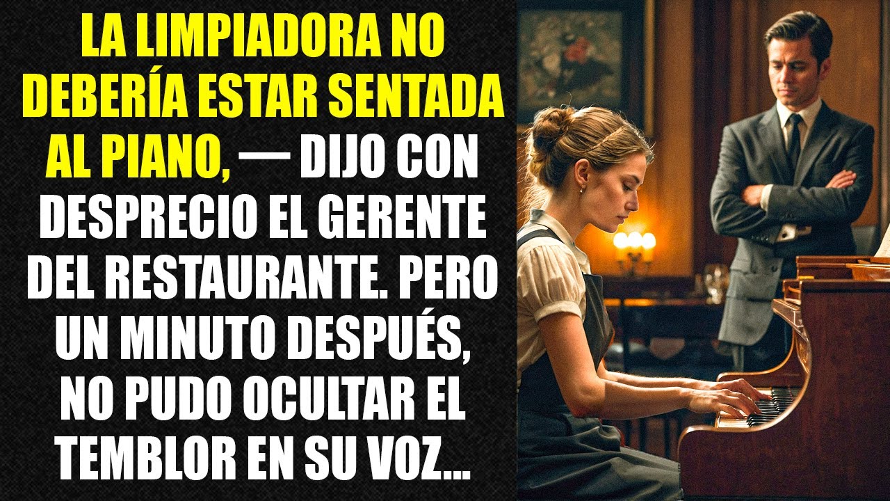 La limpiadora no debería estar sentada al piano, — dijo con desprecio el gerente del restaurante...