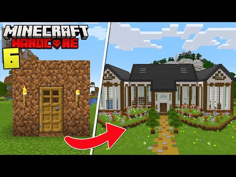 I Built a Mansion In Minecraft Hardcore!
