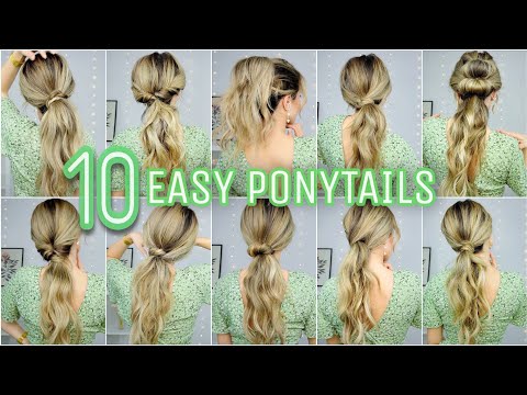 10 BEGINNER FRIENDLY PONYTAIL HAIRSTYLES 🐣 MEDIUM &...