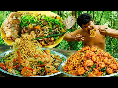 TOP 3 Type Deliciously Noodle Recipe In Wilderness Cooking | ARS Primitive Cooking