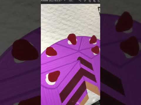 Tutorial drawing purple cake🎂💜 #drawing #shorts #digitalart #youtubeshorts #cake #art