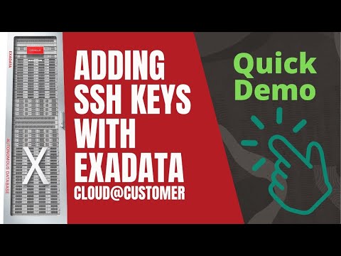 ExaCC: Adding SSH Keys to Exadata Cloud @ Customer virtual cluster