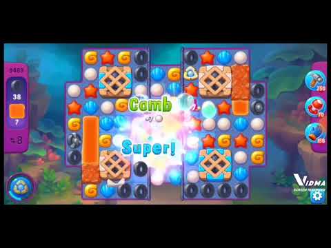Fishdom. 9489 super hard level no boosters and diamonds. 16 moves