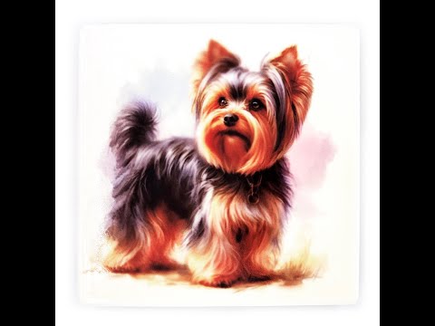 Yorkie Ceramic Coaster