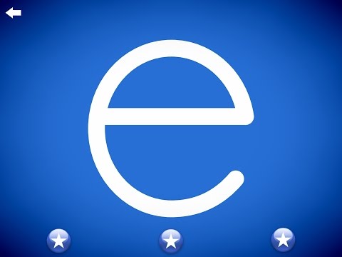 The letter e - Learn to write the alphabet with Letter School
