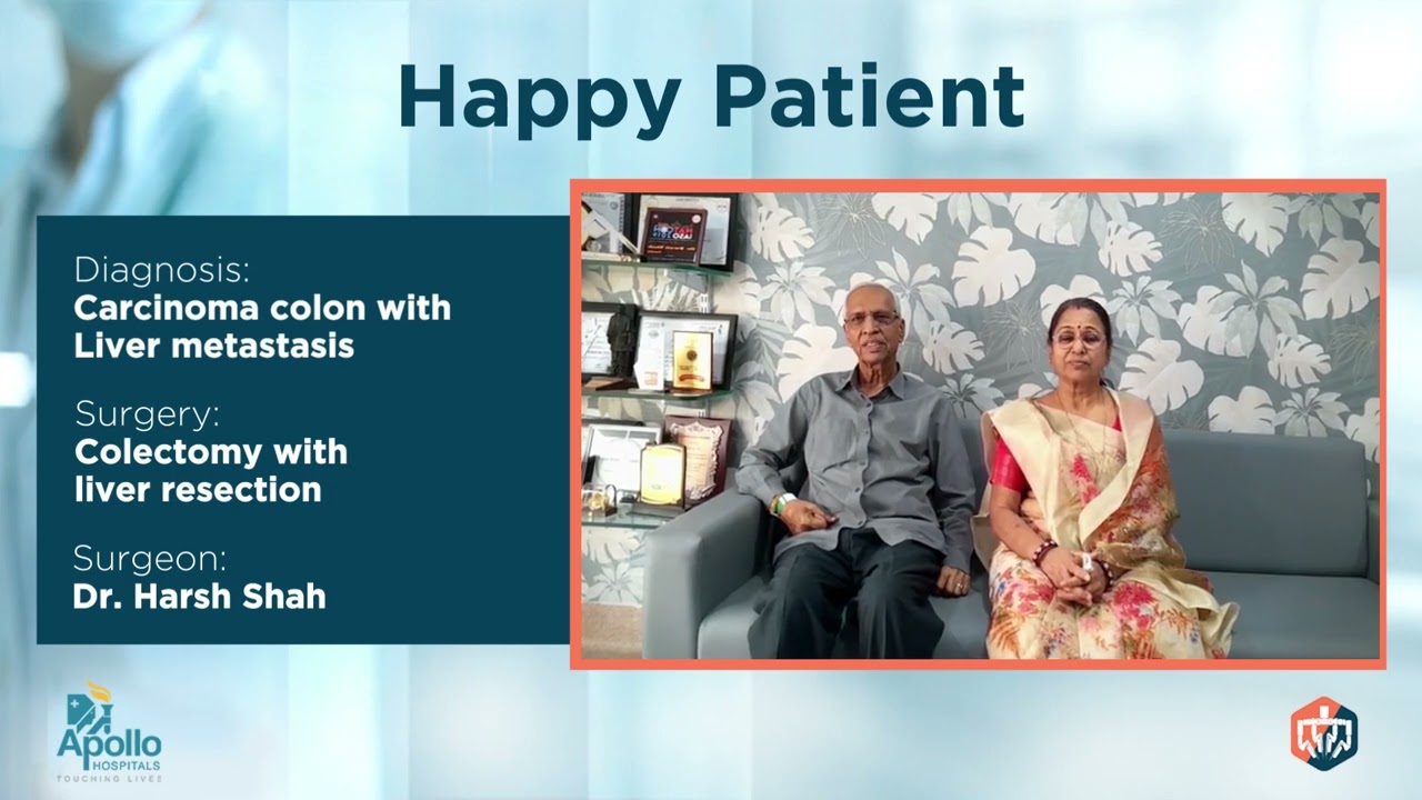 Colon Cancer & Liver Cancer Operation - Happy patient - Dr Harsh Shah