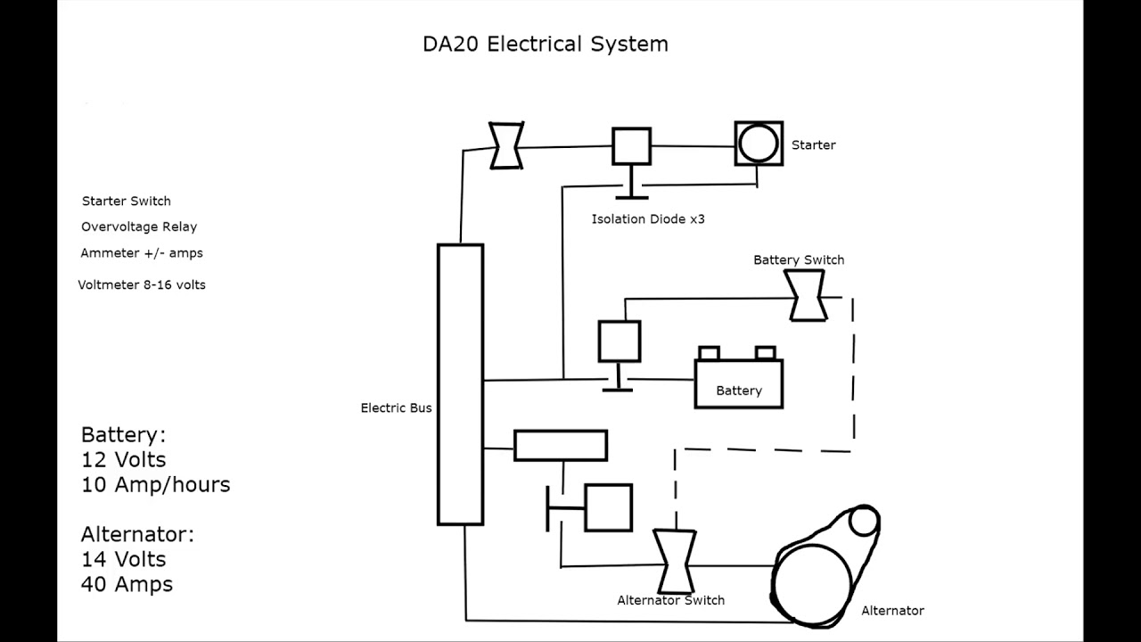 DA20 Electric System Schematic