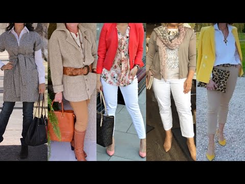 TENDENCIAS de MODA para SEÑORAS de 50 60 70 80 AÑOS COMBINACIONES de ROPA MODERNA para MUJERES DE