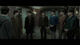 Harry Potter and the Deathly Hallows - Part 1 Seven Potters Scene (Sound Pitch Shifted)