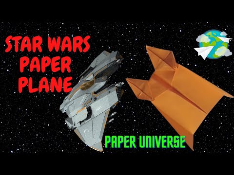 STAR WARS SPACE SHIP PAPER AIRCRAFT