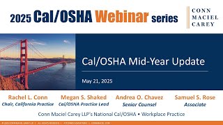 2025 Cal/OSHA Mid Year Update