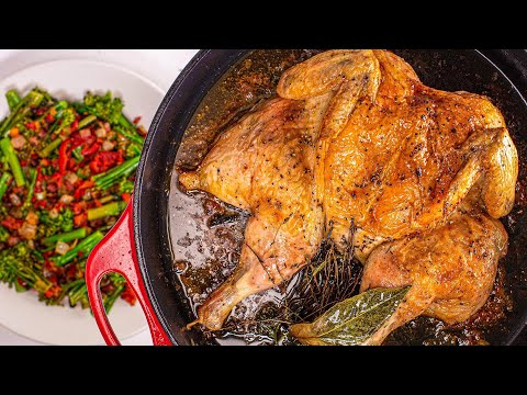 How To Make Roasted Chicken with Garlic Gravy Disco...