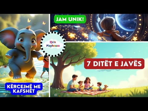 Këngë Për Fëmijë 🎶 Jam Unik – Mëso Ditët e Javës & Kërcejmë me Kafshët
