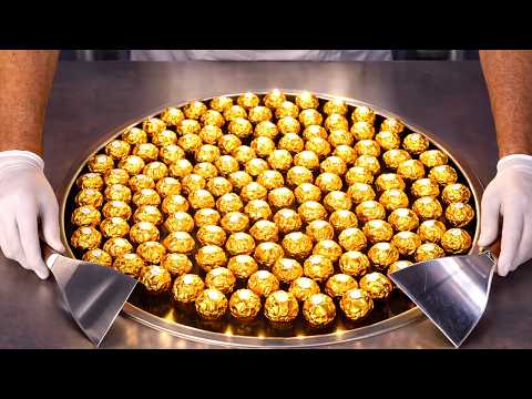 I Turn 100 Ferrero Rocher Into Ice Cream Rolls!