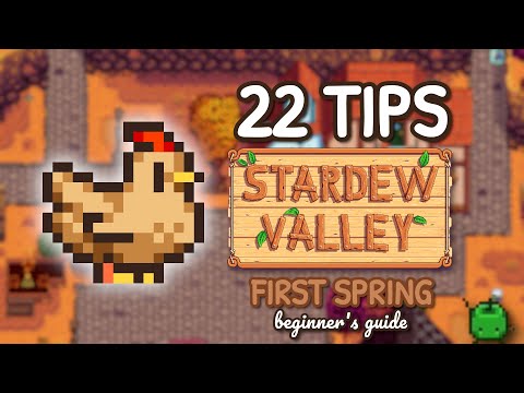 22 BEGINNER TIPS for your first spring! 🍂 | Stardew Valley Beginner's Guide