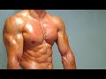 young bodybuilder showing pumped muscle | flexing | muscle worship