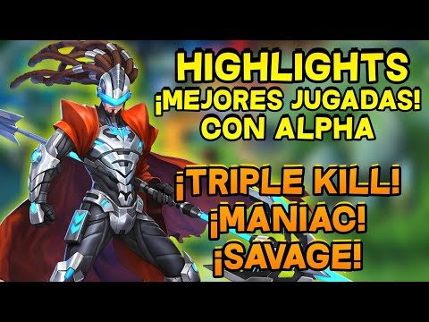 ALPHA HIGHLIGHTS | ¡MEJORES JUGADAS! (BEST PLAYS) | MONTAJE | MOBILE LEGENDS BANG BANG