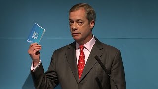 Nigel Farage launches Brexit Party election manifesto