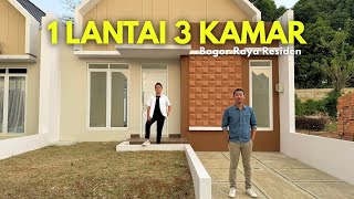Rumah 1 Lantai Punya 3 Kamar Tidur, Bogor Raya Residen