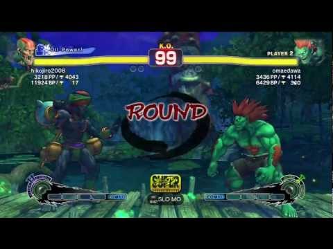 SSF4 AE: hikojiro2008 (Dhalsim) vs omaedawa (Blanka)