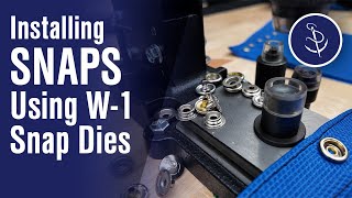 Install Snaps using the W-1 Snap Dies in the HandyPress® Hand Press