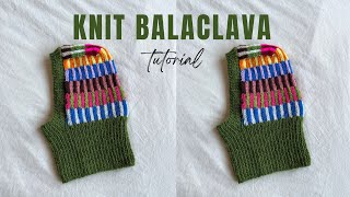 Knit balaclava tutorial 🍂 I Beginner friendly and made to measure