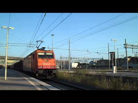 E186.908 ex LINEA sul MRS 57368 Maddaloni Marcianise - Ferrara, in transito a Roma Tiburtina