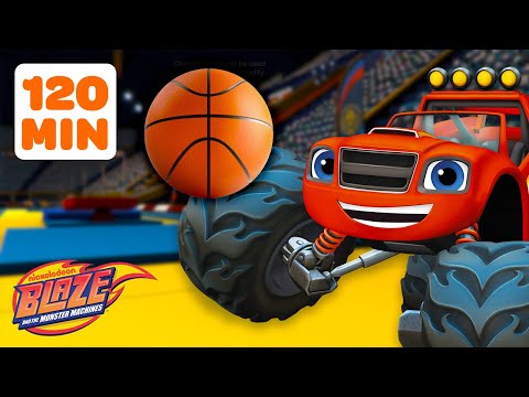 Blaze Plays Basketball, Soccer, Hockey and More SPORTS! 🏀⚽️ | Blaze and the Monster Machines