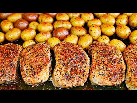 One Pan Ranch Pork Chops and Potatoes - Easy Pork Chops and Potatoes Recipe