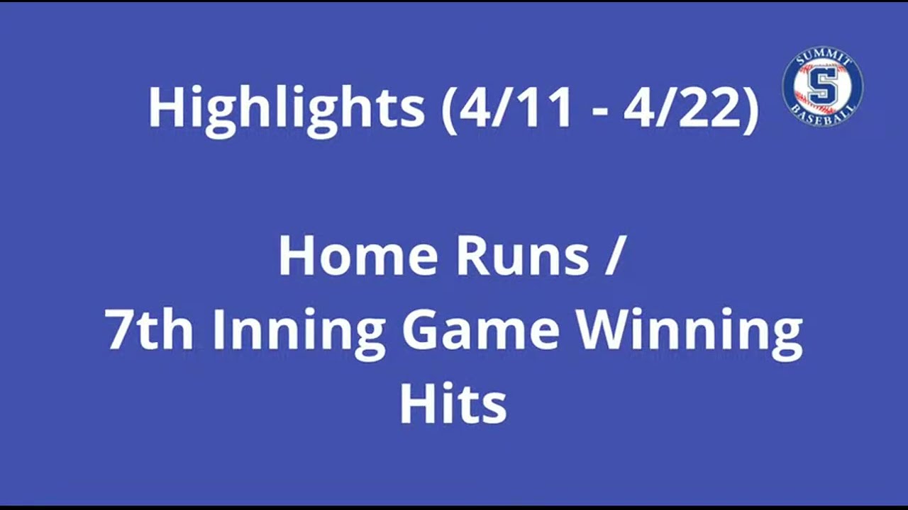 Jason Phillabaum Live Stream (Summit Baseball)