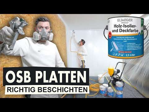 How to paint OSB boards correctly with wood insulation and covering paint