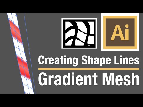 How to Create Shape Lines with Gradient Mesh - Adobe Illustrator Tutorial