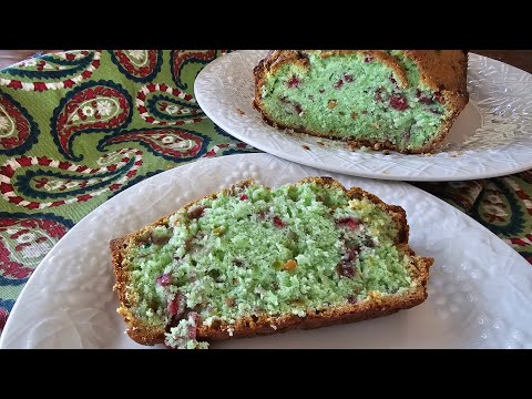 Grinchy Pistachio Cranberry Bread