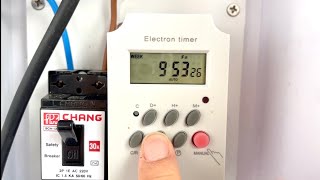 เครื่องตั้งเวลา electric timer วิธีตั้งค่าการใช้งาน ไทม์เมอร์ รดน้ำต้นไม้