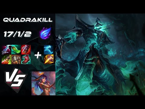 JUNGLE Hecarim vs Lillia [QUADRAKILL] - NA Grandmaster Patch 14.17