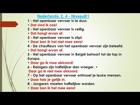 Nederlands 2. 4 - Nederlands voor beginners - Beginner's DUTCH - Niveau B1   #learndutch Easy Dutch