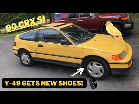 1990 Honda CRX Y-49: New Tires + NRG Quick Release