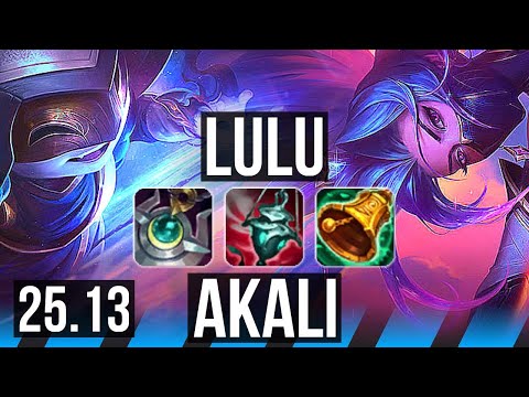 LULU vs AKALI (MID) | EUW Master | 25.13
