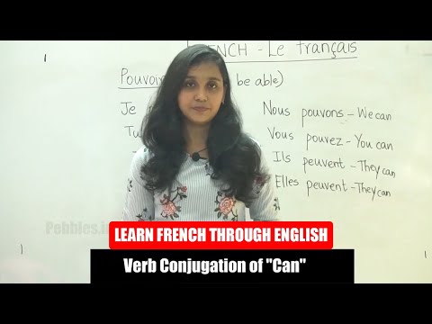 Verb Conjugation of Can | French Class - 50 |  Learn French Through English | French Lesson