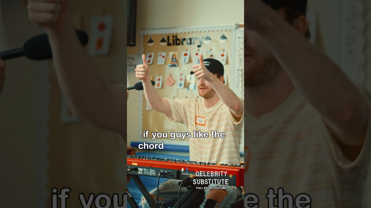 When I doubt, play an A chord! #CelebritySubstitute #billieeilish #finneas #songwriting