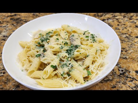 Receta de PASTA con CHAMPIÑONES   Creamy MUSHROOM PASTA